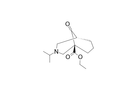 ETHYL-3-ISOPROPYL-9-OXO-3-AZABICYCLO-[3.3.1]-NONANE-1-CARBOXYLATE