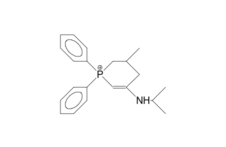 5-Isopropylamino-3-methyl-1,1-diphenyl-1,2,3,4-tetrahydro-phosphorinium cation