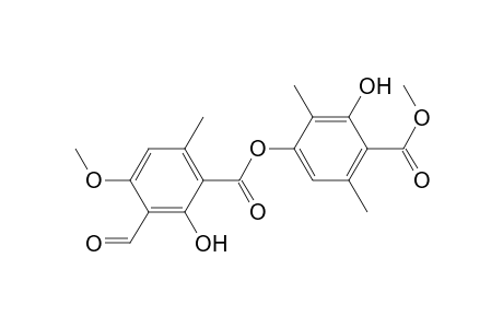 Benzoic acid, 3-formyl-2-hydroxy-4-methoxy-6-methyl-, 3-hydroxy-4-(methoxycarbonyl)-2,5-dimethylphenyl ester