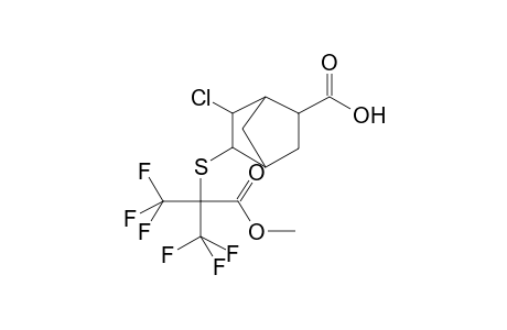 5-(ALPHA-METHOXYCARBONYLHEXAFLUOROISOPROPYLTHIO)-6-CHLOROBICYCLO[2.2.1]HEPTAN-2-CARBOXYLIC ACID