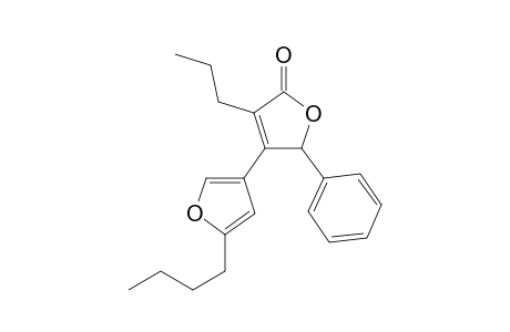 4-(3'-(5'-Butylfuranyl)-5-(phenyl)-3-propyl-2(5)-furanone
