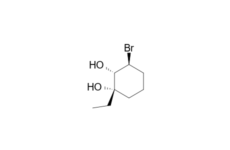 1,2-Cyclohexanediol, 3-bromo-1-ethyl-, (1.alpha.,2.alpha.,3.beta.)-
