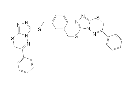 1,3-Bis (6-phenyl-1,2,4-triazolo[3,4-b][1,3,4]thiadiazin-3-ylsulfanylmethyl)benzene