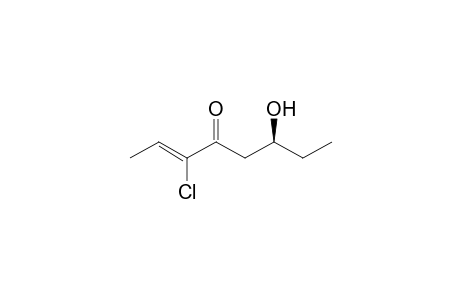 (2Z,6S)-3-Chloro-6-hydroxyoct-2-en-4-one