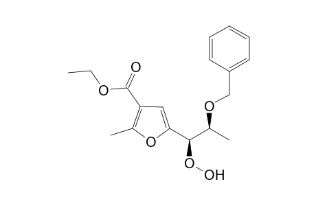 5-[(2S,1R)-2-(Benzyl)oxy-1-hydroperoxypropyl]-2-methyl-3-ethoxycarbonylfuran