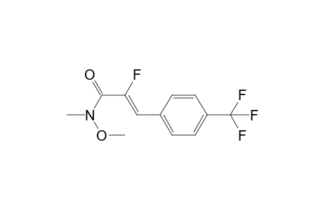 (Z)-2-Fluoro-N-methoxy-N-methyl-3-[4-(trifluoromethyl)phenyl]propenamide
