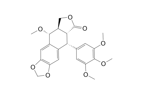 (5R,5aR,8aR,9R)-5-methoxy-9-(3,4,5-trimethoxyphenyl)-5a,6,8a,9-tetrahydro-5H-isobenzofurano[5,6-f][1,3]benzodioxol-8-one
