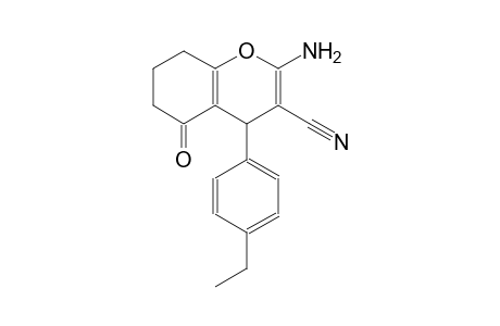 4H-1-benzopyran-3-carbonitrile, 2-amino-4-(4-ethylphenyl)-5,6,7,8-tetrahydro-5-oxo-