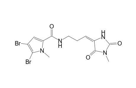 4,5-bis(bromanyl)-1-methyl-N-[(3E)-3-[1-methyl-2,5-bis(oxidanylidene)imidazolidin-4-ylidene]propyl]pyrrole-2-carboxamide