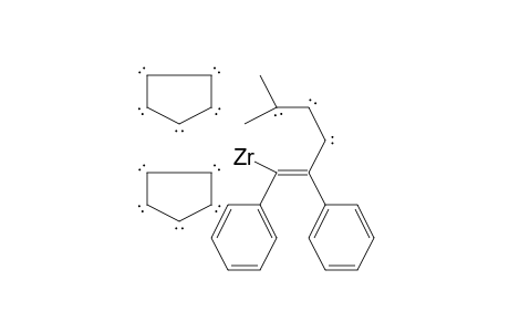 Zirconium, bis(.eta.-5-cyclopentadienyl)(5-methyl-1,2-diphenylhexa-1,4-diene-1,3-diyl)-