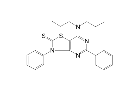 Thiazolo[4,5-d]pyrimidine-2(3H)-thione, 7-(dipropylamino)-3,5-diphenyl-