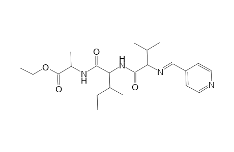 L-Alanine, N-[N-[N-(4-pyridinylmethylene)-L-valyl]-L-isoleucyl]-, ethyl ester