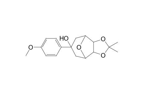 6,7-Isopropylidenedioxy-3-(4'-methoxyphenyl)-8-oxabicyclo[3.2.1]octan-3-ol