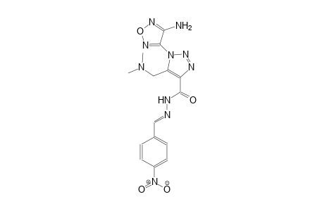 1-(4-amino-1,2,5-oxadiazol-3-yl)-5-[(dimethylamino)methyl]-N'-[(E)-(4-nitrophenyl)methylidene]-1H-1,2,3-triazole-4-carbohydrazide
