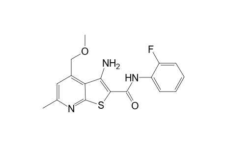 3-Amino-N-(2-fluorophenyl)-4-(methoxymethyl)-6-methylthieno[2,3-b]pyridine-2-carboxamide