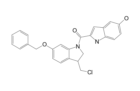 5-BENZYLOXY-1-CHLOROMETHYL-1,2-DIHYDRO-3-[(5-HYDROXY-1H-INDOL-2-YL)-CARBONYL]-INDOLINE