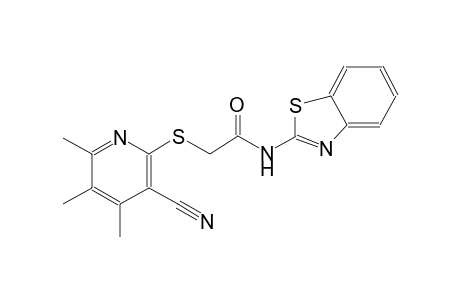 acetamide, N-(2-benzothiazolyl)-2-[(3-cyano-4,5,6-trimethyl-2-pyridinyl)thio]-