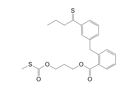 Methyl propyl 6-[3-(propylthiocarbonyl)benzyl]benzene-1-carboxylate-3-carboxythioic S-ester