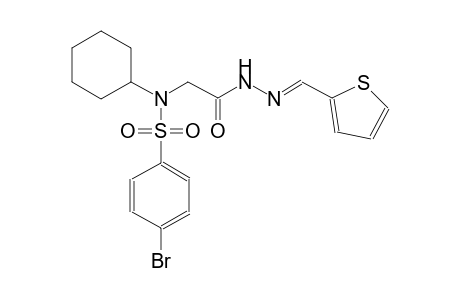 4-bromo-N-cyclohexyl-N-{2-oxo-2-[(2E)-2-(2-thienylmethylene)hydrazino]ethyl}benzenesulfonamide