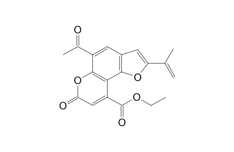 Ethyl 5-acetyl-2-isopropenyl-7-oxo-7H-furo[2,3-f]chromene-9-carboxylate
