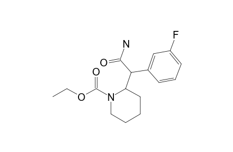 ALPHA-(3-FLUOROPHENYL)-ALPHA-(1-ETHOXYCARBONYL-2-PIPERIDYL)-ACETAMIDE