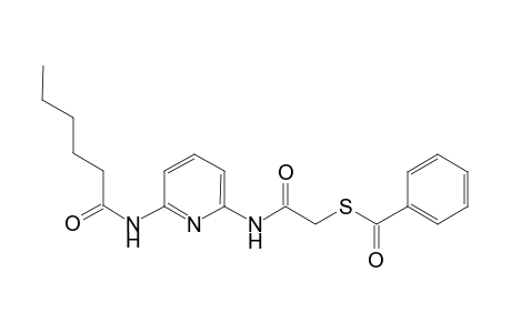 2-(2-Benzoylmercapto-acetylamino)-6-hexanoylaminopyridine