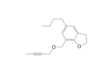 5-n-butyl-7-((but-2-ynyloxy)methyl)-2,3-dihydrobenzofuran