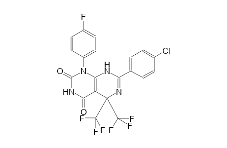 7-(4-chlorophenyl)-1-(4-fluorophenyl)-5,5-bis(trifluoromethyl)-5,8-dihydropyrimido[4,5-d]pyrimidine-2,4(1H,3H)-dione