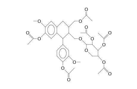 (+)-Isolariciresinol-9a-B-xylopyranoside hexaacetate