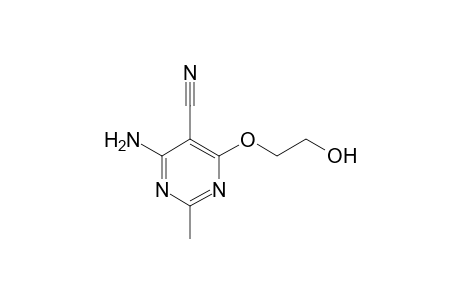 5-Pyrimidinecarbonitrile, 4-amino-6-(2-hydroxyethoxy)-2-methyl-