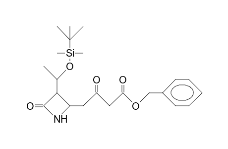 2-Aza-3-(4-benzyloxy-2,4-butadion-1-yl)-4-(1-[T-butyl-dimethyl-silyloxy]-ethyl)-cyclobutanone