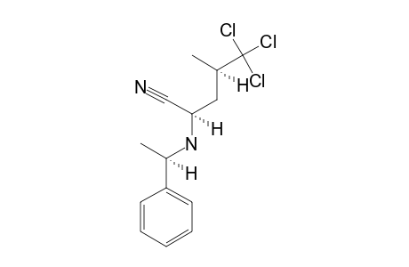 (2R,4R)-2-[N-[(1'R)-1'-PHENYLETHYL]-AMINO]-5,5,5-TRICHLORO-4-METHYLPENTANENITRILE