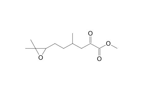 Methyl 6-(3,3-Dimethyloxiran-2-yl)-4-methyl-2-oxohexanoate