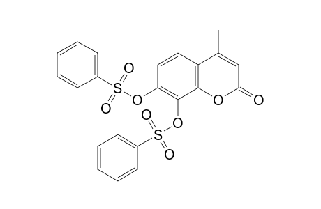 4-Methyl-2-oxo-2H-chromene-7,8-diyl dibenzene sulfonate