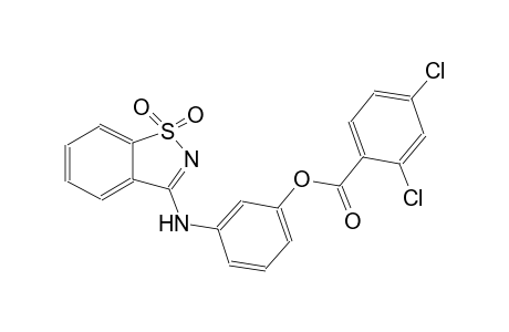 benzoic acid, 2,4-dichloro-, 3-[(1,1-dioxido-1,2-benzisothiazol-3-yl)amino]phenyl ester