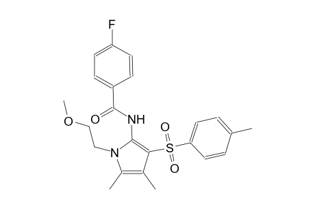 benzamide, 4-fluoro-N-[1-(2-methoxyethyl)-4,5-dimethyl-3-[(4-methylphenyl)sulfonyl]-1H-pyrrol-2-yl]-