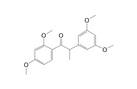 1-(2,4-Dihydroxyphenyl)-2-(3,5-dimethoxyphenyl)propan-1-one, 2me derivative