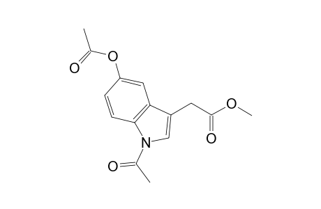 1H-Indole-3-acetic acid, 1-acetyl-5-(acetyloxy)-, methyl ester