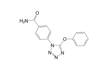 4-(5-phenoxy-1,2,3,4-tetrazol-1-yl)benzamide