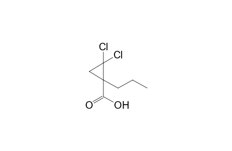 (2,2-Dichloro-1-propylcyclopropane)carboxylic acid