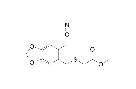 {[2-(cyanomethyl)-4,5-(methylenedioxy)benzyl]thio}acetic acid