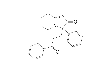 3-(3-keto-3-phenyl-propyl)-3-phenyl-5,6,7,8-tetrahydroindolizin-2-one