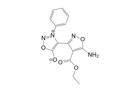 3-Phenyl-4-[5'-amino-4'-(p-ethoxycarbonyl)isoxazol-3'-yl]sydnone