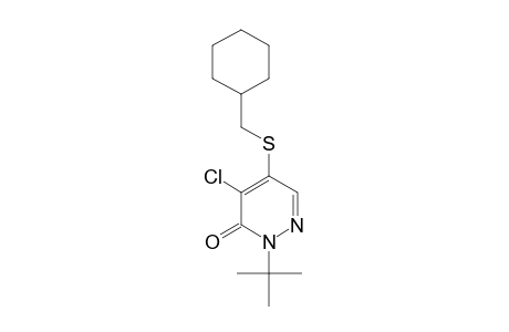 3(2H)-Pyridazinone, 4-chloro-5-[(cyclohexylmethyl)thio]-2-(1,1-dimethylethyl)-