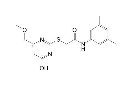 N-(3,5-dimethylphenyl)-2-{[4-hydroxy-6-(methoxymethyl)-2-pyrimidinyl]sulfanyl}acetamide