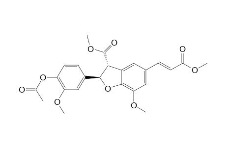 (2R,3R)-2-(4-acetoxy-3-methoxy-phenyl)-5-[(E)-3-keto-3-methoxy-prop-1-enyl]-7-methoxy-coumaran-3-carboxylic acid methyl ester