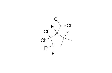 2,2-dichloro-3-(dichloromethyl)-1,1,3-trifluoro-4,4-dimethylcyclopentane