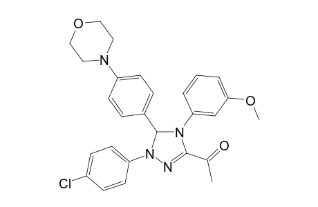 1-[2-(4-chlorophenyl)-4-(3-methoxyphenyl)-3-(4-morpholin-4-ylphenyl)-3H-1,2,4-triazol-5-yl]ethanone