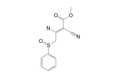 (Z)-METHYL_3-AMINO-2-CYANO-4-PHENYLSULFINYLBUT-2-ENOATE