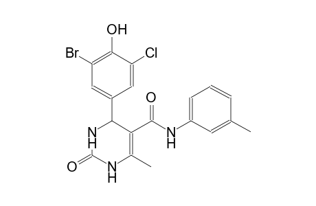 4-(3-bromo-5-chloro-4-hydroxyphenyl)-6-methyl-N-(3-methylphenyl)-2-oxo-1,2,3,4-tetrahydro-5-pyrimidinecarboxamide